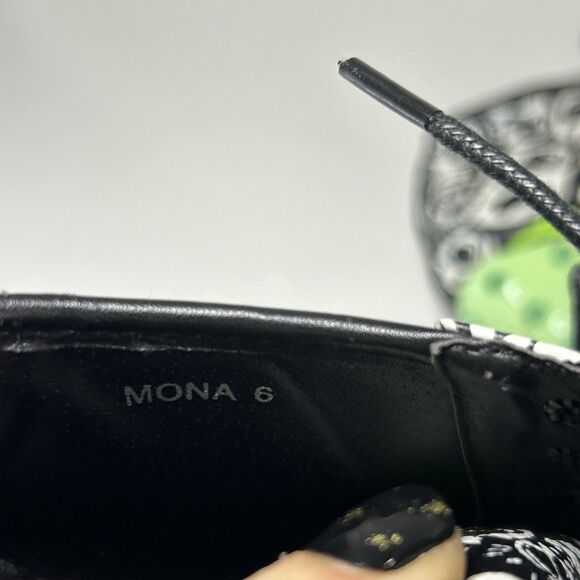 Red Kiss Green Spiked Heels Skulls And Roses Mona Women’s size 6 - Picture 8 of 9